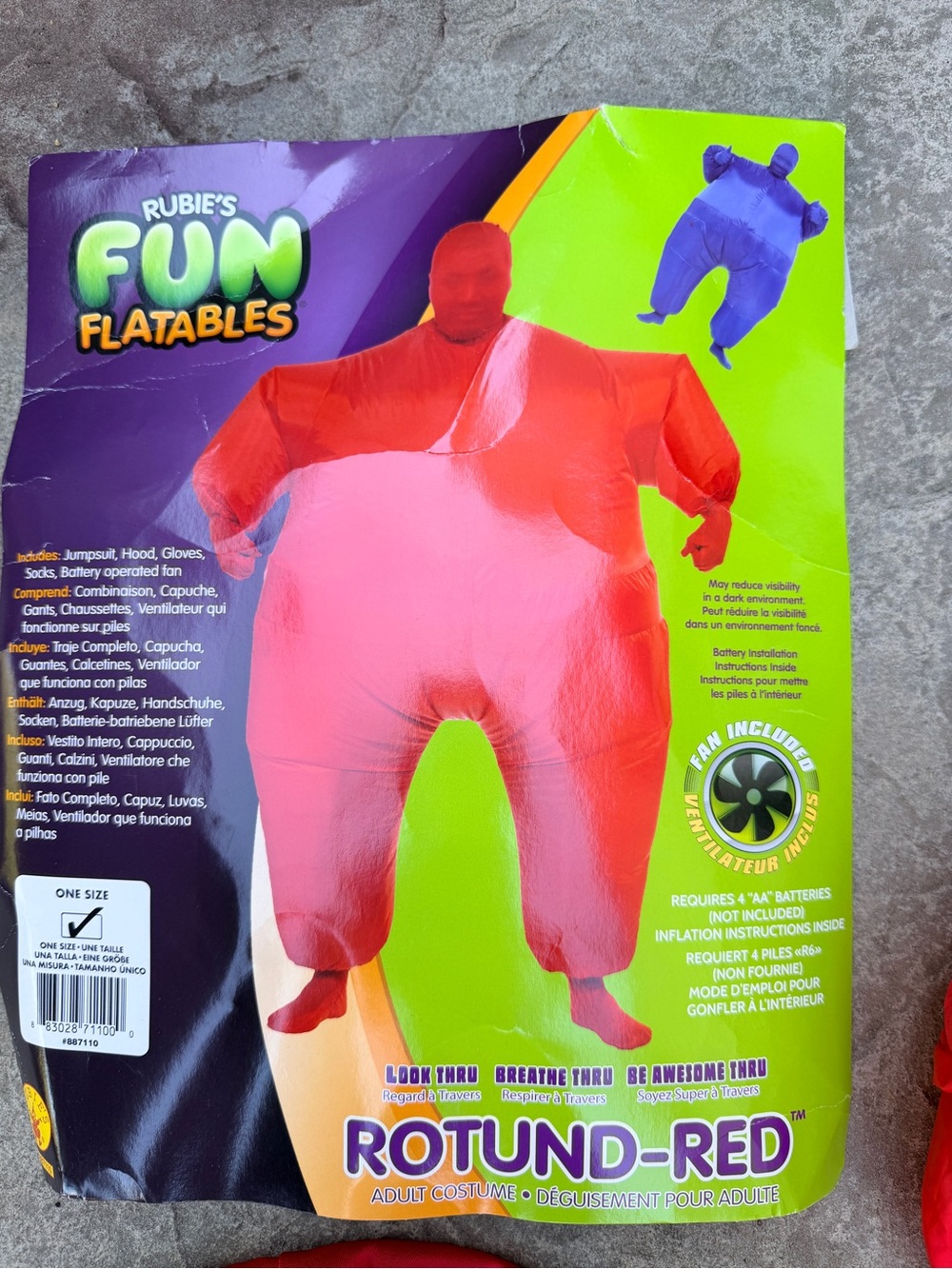 2 Adult Inflatable Halloween Costumes –Working Condition Questionable READ Disc. - Picture 4 of 15